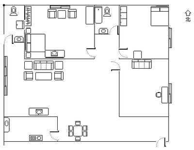 杨家坪机关单位小区户型图 3室2厅2卫1厨 0.00㎡