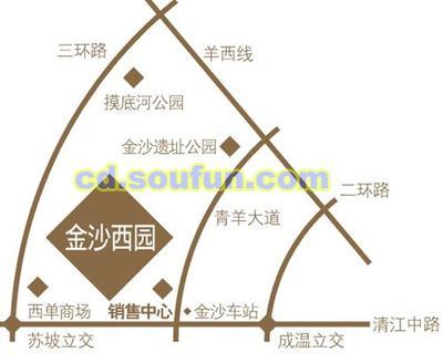 金沙西园三期交通图