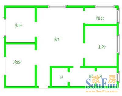 铁机小区铁机小区 户型图 3室1厅0卫0厨 0.00㎡