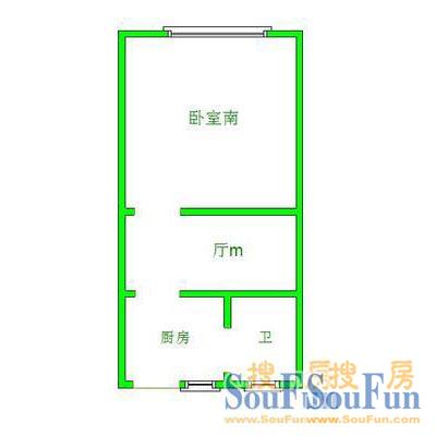 绿园十二村绿园十二村户型图_1 1室1厅1卫1厨 0.00㎡