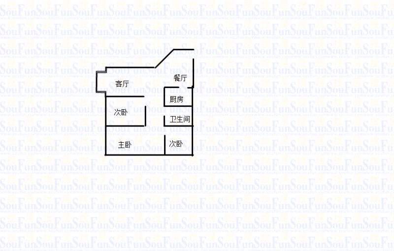 名门山庄名门山庄 3室 户型图 3室2厅2卫1厨 112.00㎡