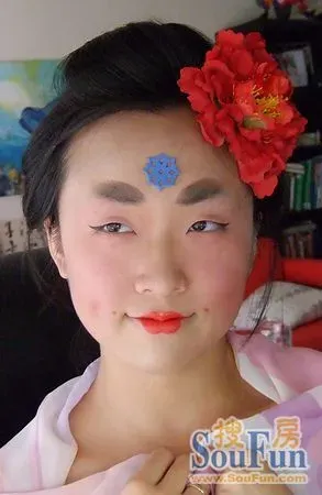 唐朝仕女妆 原帖图片