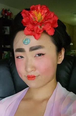 唐朝仕女妆 原帖图片