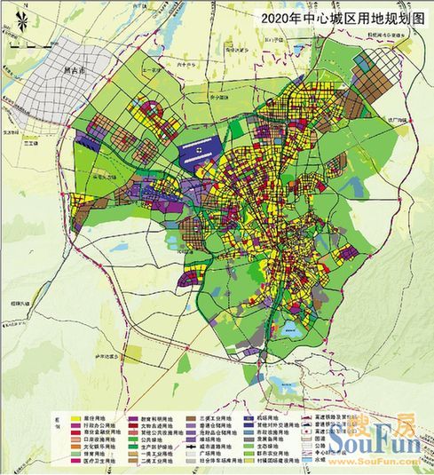 买房子的一定要看--乌鲁木齐市城市总体规划(2011-2020年)图片