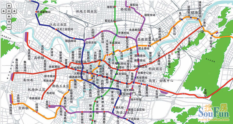 宁波地铁轻轨规划图,等到6号线不知道是猴年马月了