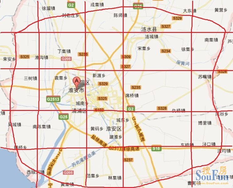 《淮安市内环快速路规划》草案出台——北京路全线采用高架形式