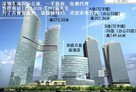 深圳福田东海国际公寓,楼盘目前在售的房源主要为a座的4至15层,17至