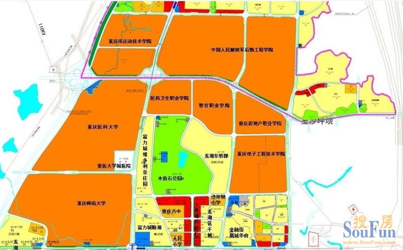 上传一张大学城高清规划图,楼盘分布图,学校分布图(修改放大)