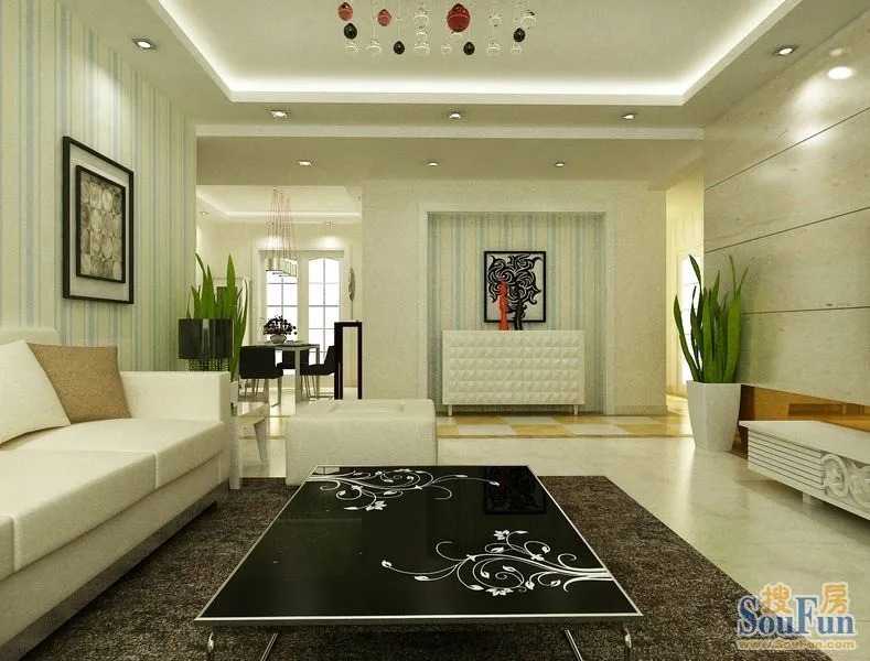 郑州装修.装饰.郑东新世界三室两厅装饰效果图