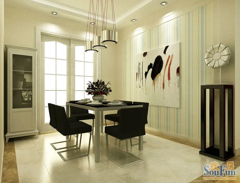 郑州装修.装饰.郑东新世界三室两厅装饰效果图