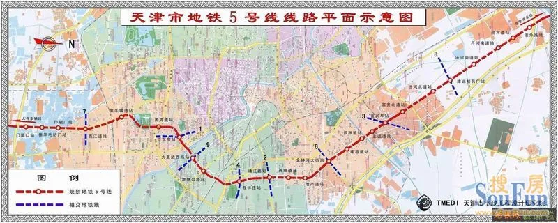 2016年天津地铁覆盖 11 个区县图片