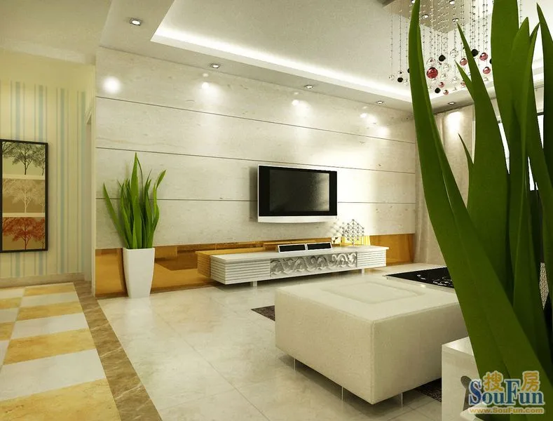 郑州装修.装饰.郑东新世界三室两厅装饰效果图