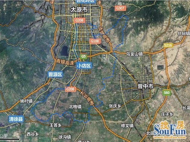 在太原市的东南部,晋中盆地的北端,东与晋中市榆次区接壤,南与清徐县图片