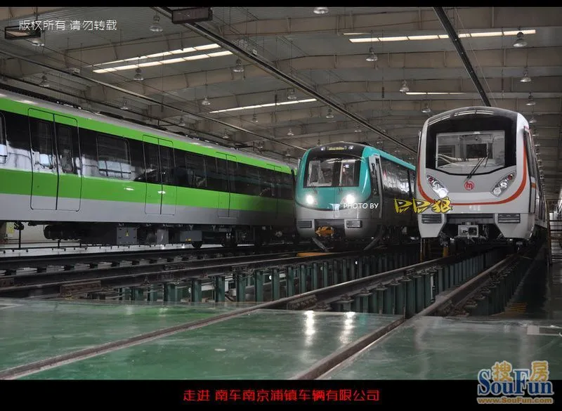 看制造中的南京地铁3号线列车 走进南车南京浦镇车辆有限公司