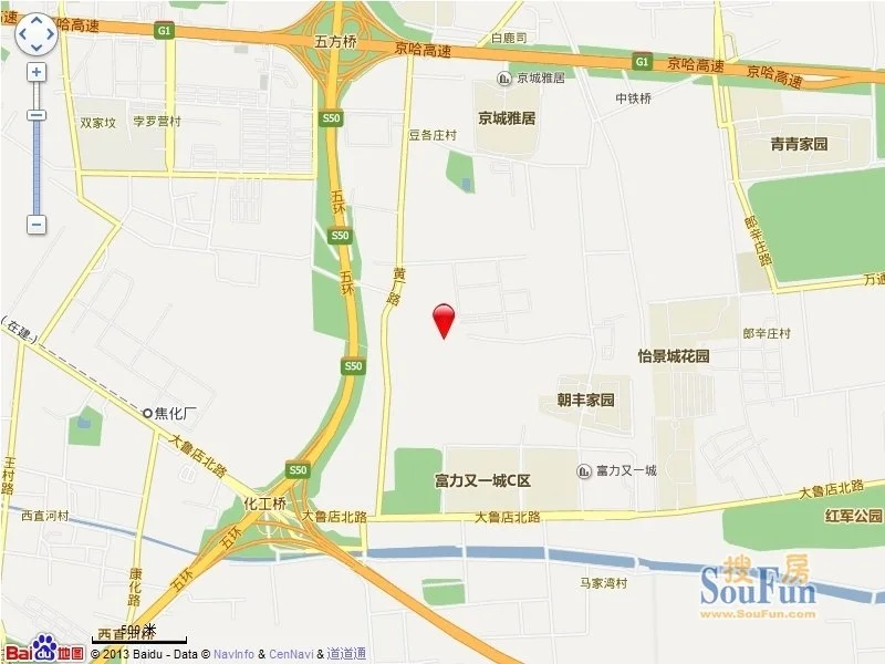 恒大御景湾项目 东五环,位于豆各庄乡黄厂村, 东至规划黄厂路, 南至