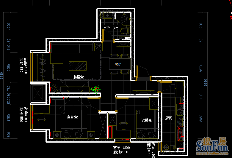 华远君城135平方案例展示