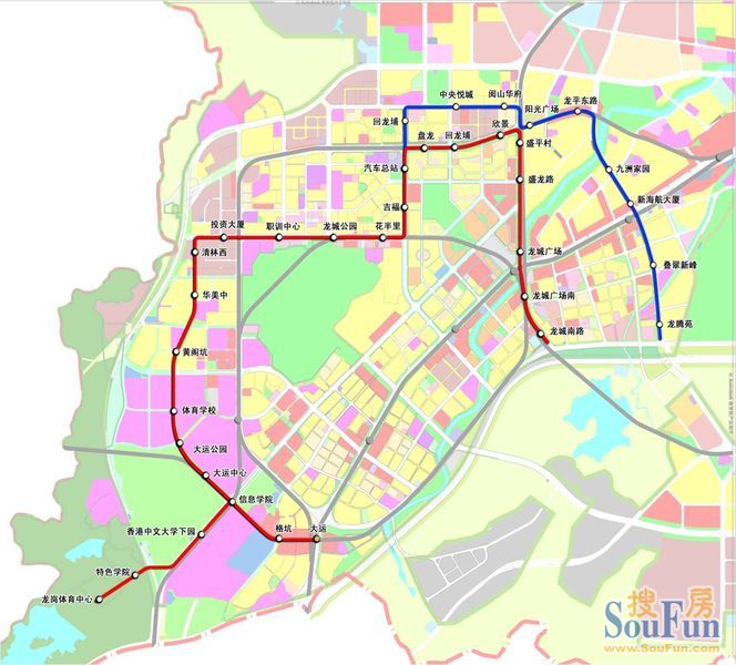 龙岗中心城有轨电车规划,有图分析!