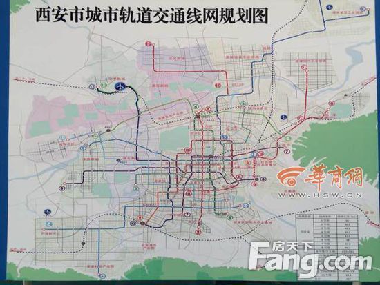 史上最全西安地铁规划线路!西安地铁8号线为主城区内环线!