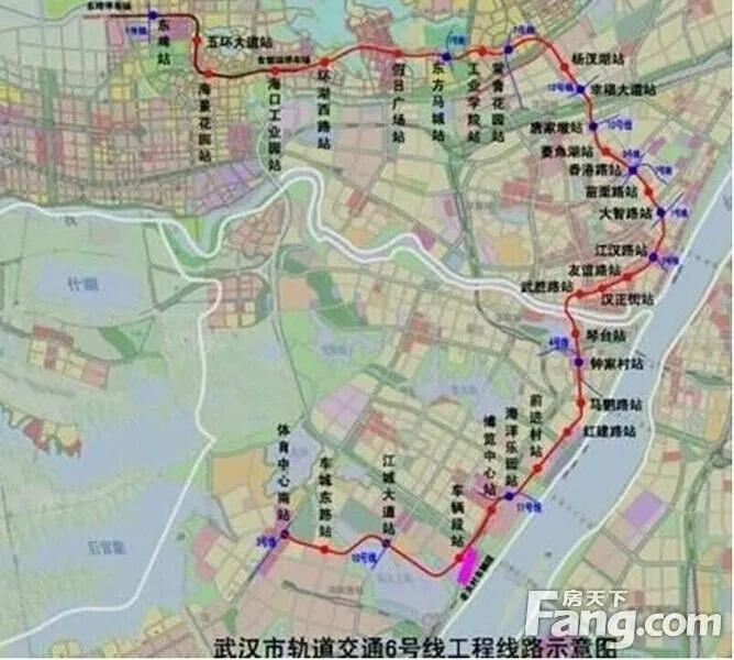【楼市地图】大武汉区域解读第1篇——大汉阳-来自武汉买房  地铁6号