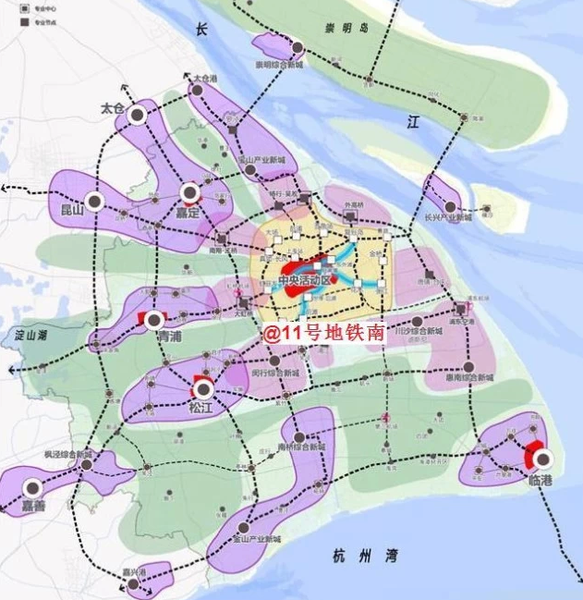 上海新一轮总体规划确定 松江|嘉定|青浦|临港 4个城市副中心