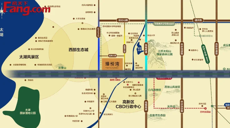 苏州万科璞悦湾区域交通介绍