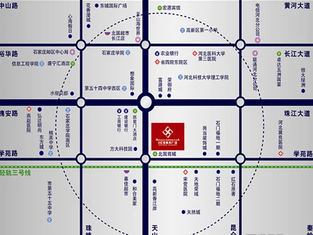 石家庄红馆商务广场区域交通