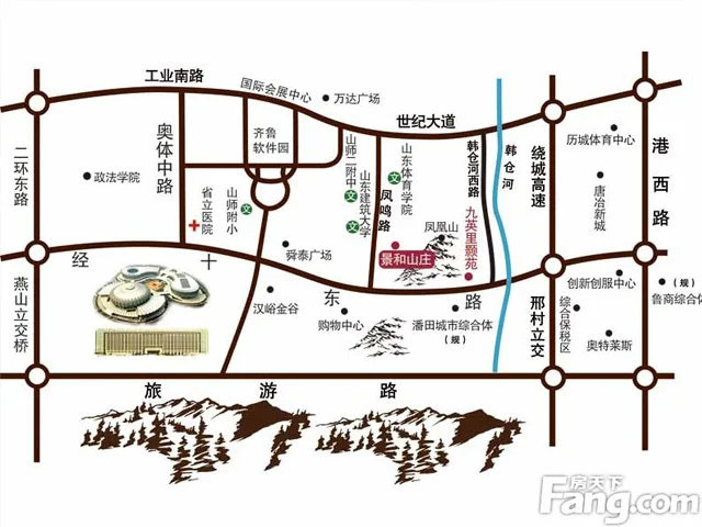 济南景和山庄区域交通
