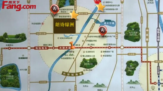 苏州朗诗绿洲区域交通介绍