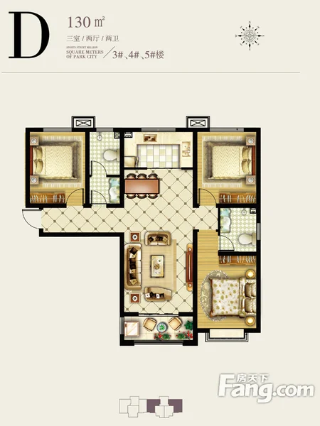 石家庄盛紫中央公园户型介绍