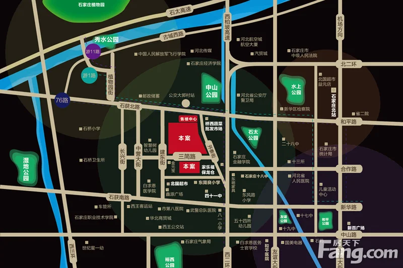 石家庄昶昊悦府区域交通