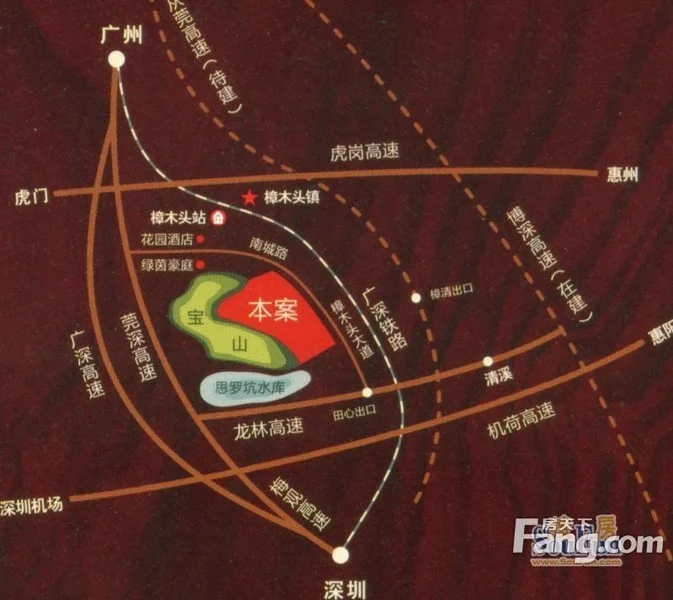 东莞绿茵温莎堡香堤区域交通