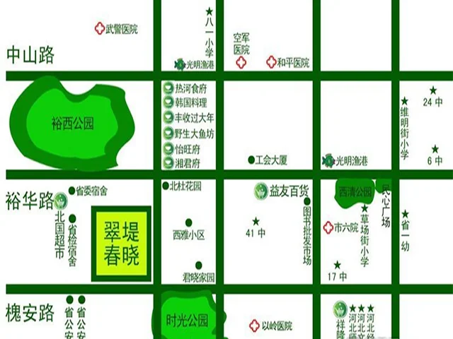 石家庄翠堤春晓区域交通