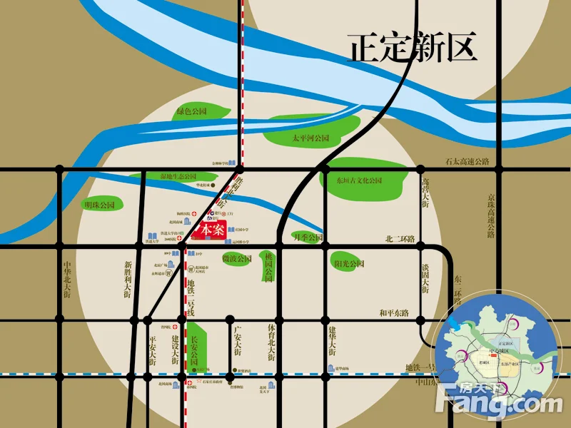石家庄大唐金茂古运码头二期 区域交通