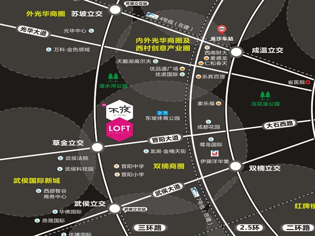 成都金阳不夜区域交通介绍
