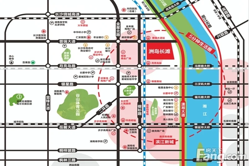 长沙洲岛长滩区域交通介绍