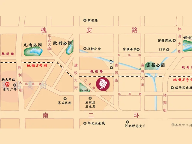 石家庄玫瑰湾区域交通
