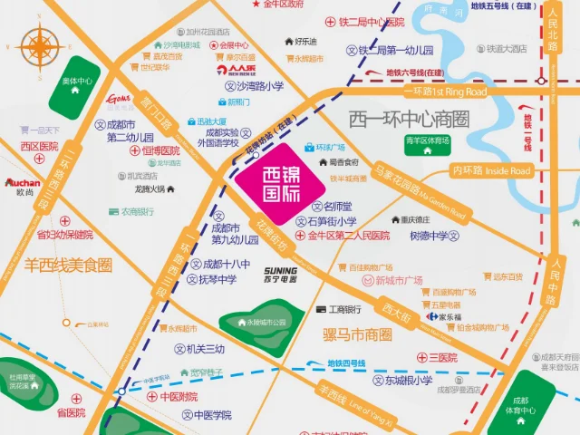 成都西锦国际区域交通介绍