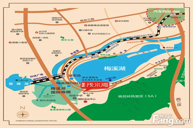 长沙卓越浅水湾区域交通介绍