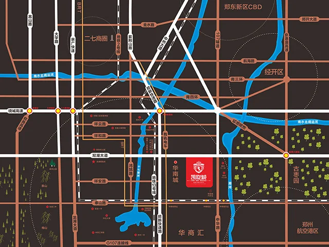 郑州东鑫凯旋城区域交通介绍