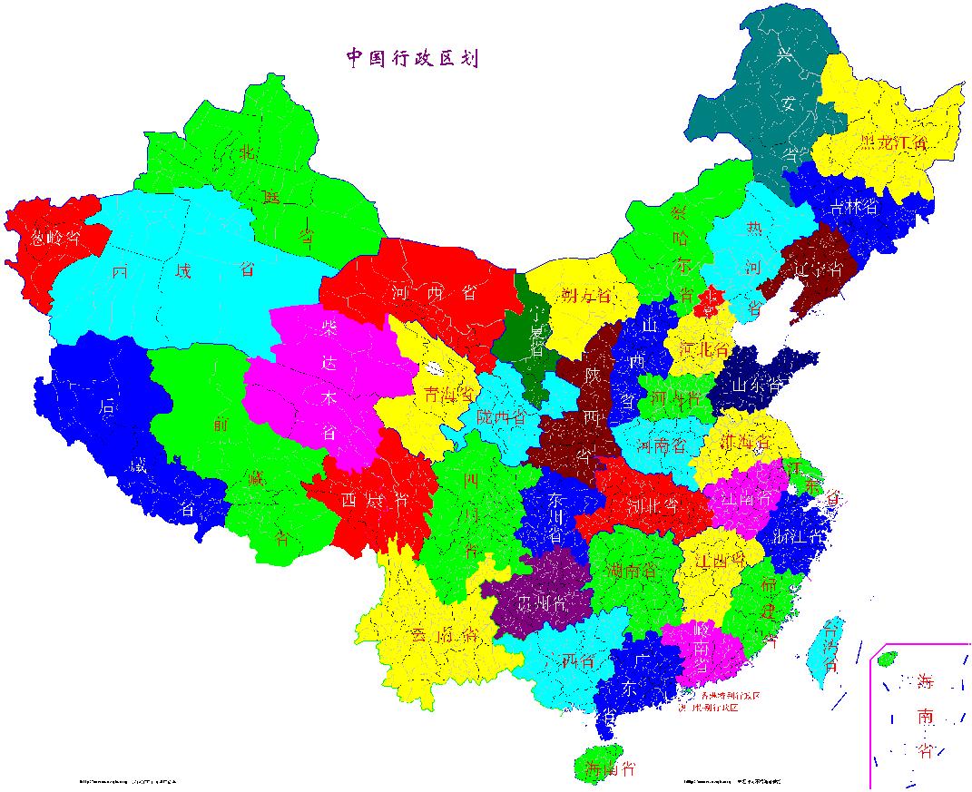 中国行政区划图 > 中国地图全图各省行政区划 图图片