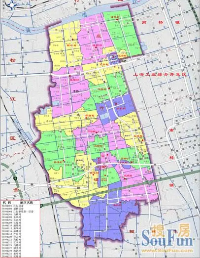 主题:庄行镇行政地图