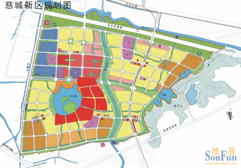 维拉小镇位置图 慈城新城规划图; 荪湖旅游区地块的相册-慈城新区规划