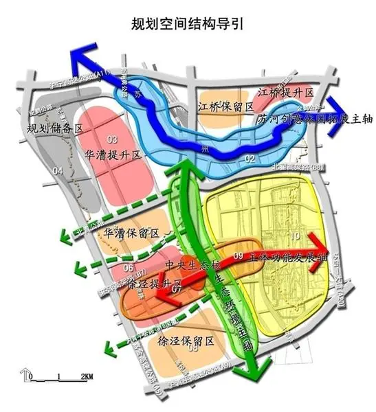 徐泾2035规划图,大虹桥最新规划图 虹桥商务区徐泾拓展区第一期区规划