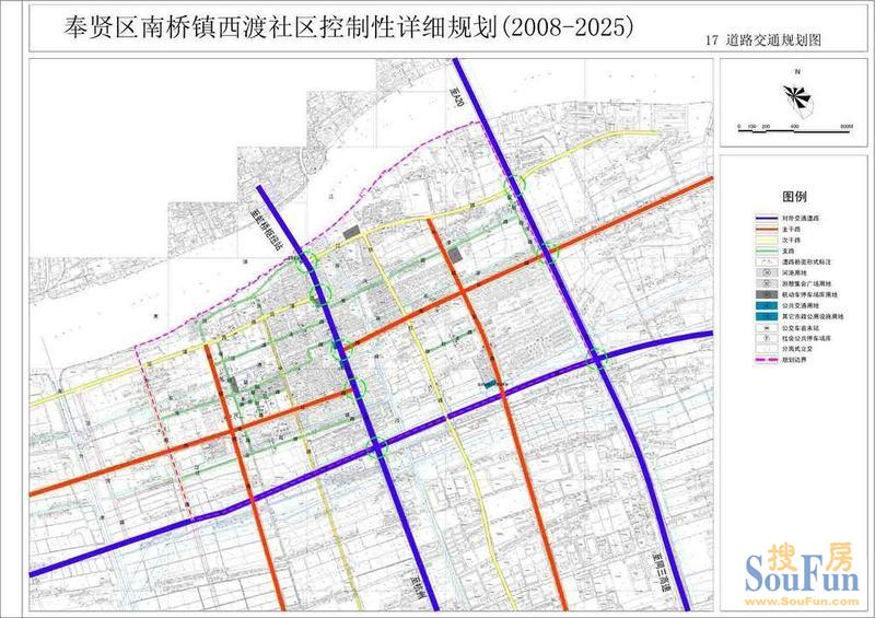 奉贤区南桥镇西渡社区控制性详细规划(2008-2020)