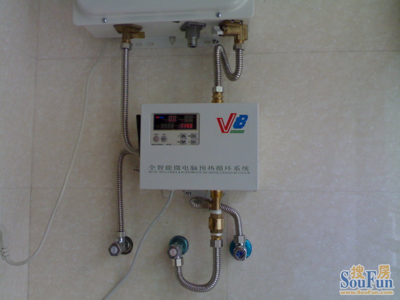 循环水系统(回水器)解决热水器水管管路长的问题
