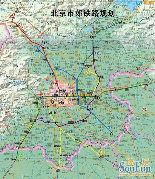北京地铁s6线规划图