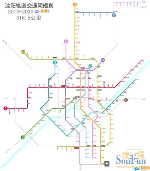 沈阳地铁4,9,10号线具体线路图和站名分享图片