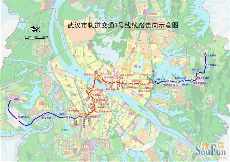 备受关注的地铁7号线站点终于有了"眉目":从黄陂横店开到江夏五里界