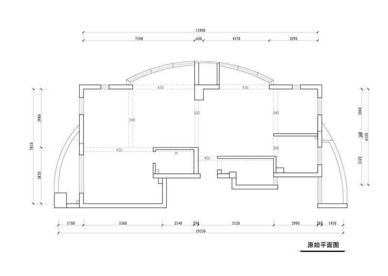 "弧"媚-半圆中的美妙变幻(圆柱房型现代风格参考-一居室