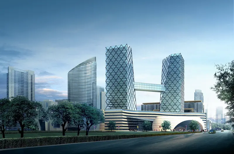 山地建筑表现效果图作品